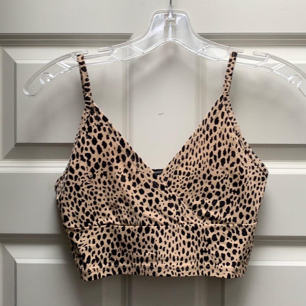 cheetah tank top crop top